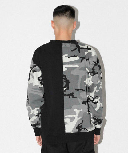CAMO CREWNECK SWEAT FLEECE, CREWNECK, HOODIE XLARGE  
