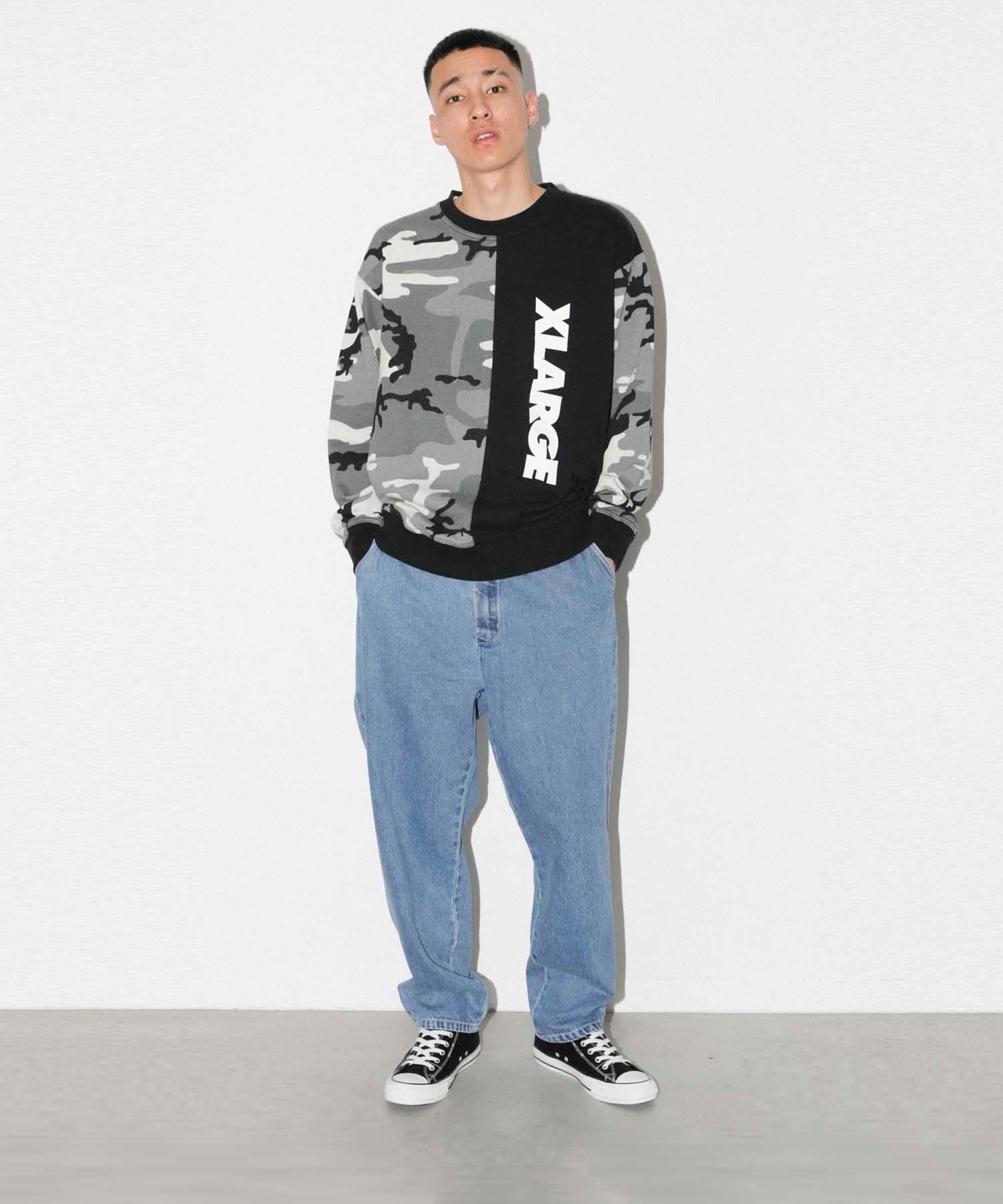 CAMO CREWNECK SWEAT FLEECE, CREWNECK, HOODIE XLARGE  