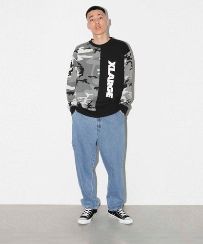 CAMO CREWNECK SWEAT FLEECE, CREWNECK, HOODIE XLARGE  