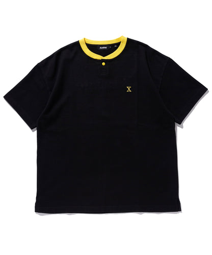 S/S HEAVYWEIGHT HENLEY NECK TEE T-SHIRT XLARGE  