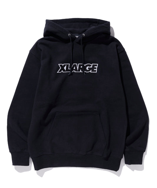 STANDARD LOGO PATCH HOODED SWEAT