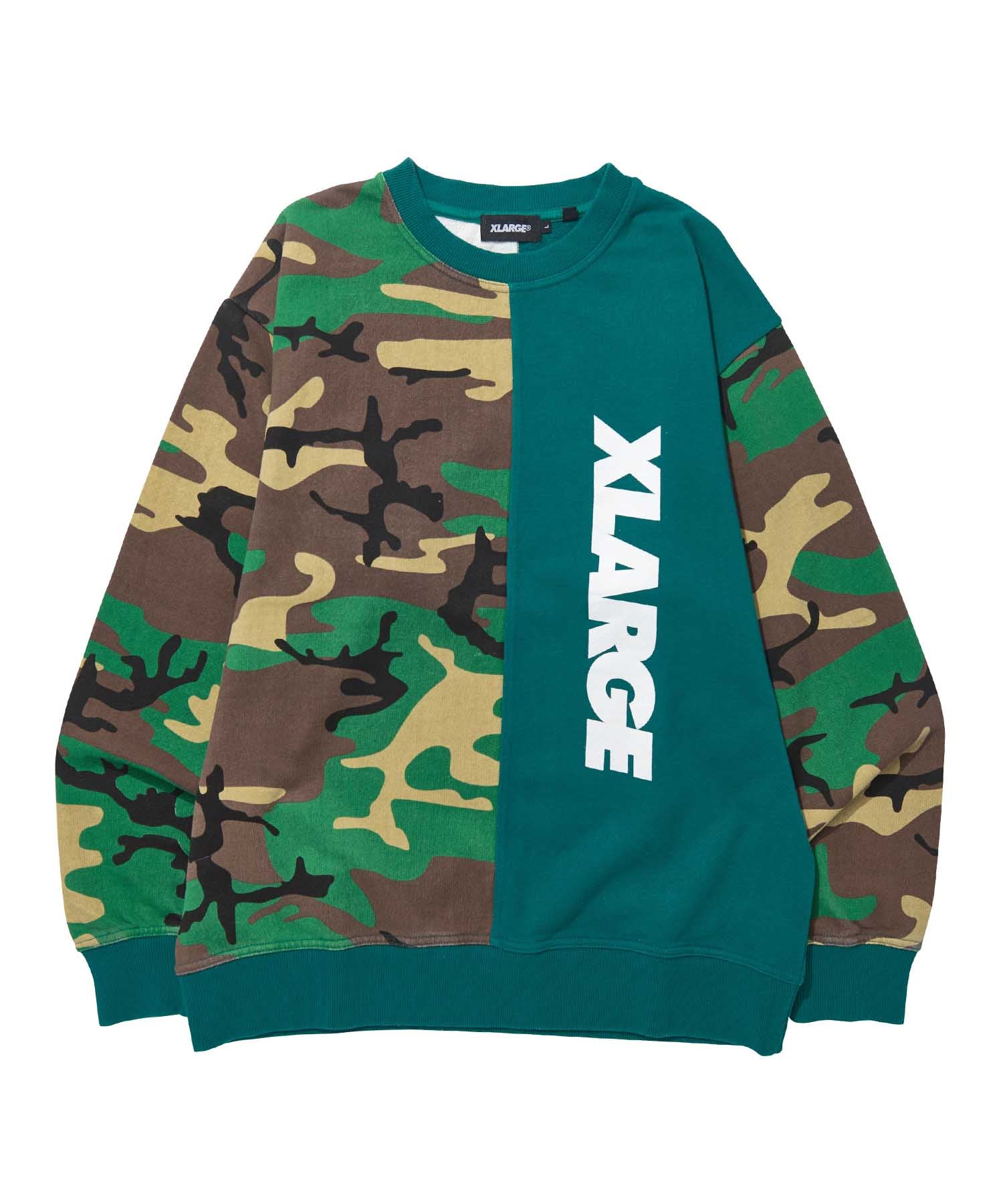 CAMO CREWNECK SWEAT FLEECE, CREWNECK, HOODIE XLARGE  