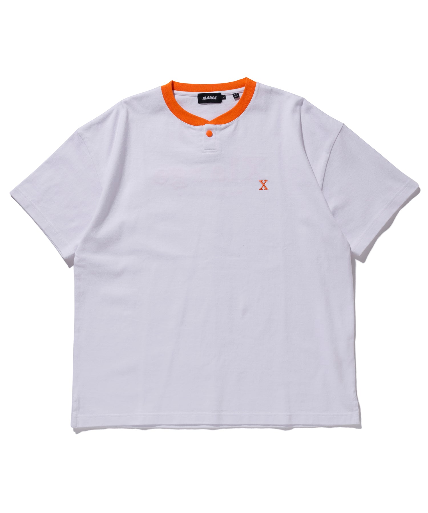 S/S HEAVYWEIGHT HENLEY NECK TEE T-SHIRT XLARGE  