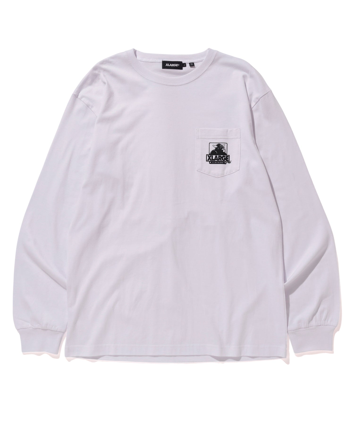 XLARGE x D*FACE L/S STRIPE SKULL RENDER POCKET TEE T-SHIRT XLARGE  