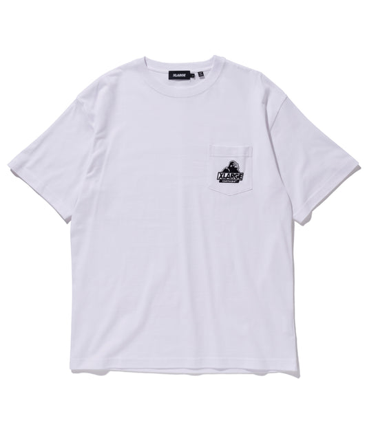 S/S EMBROIDERY SLANTED OG POCKET TEE T-SHIRT XLARGE  